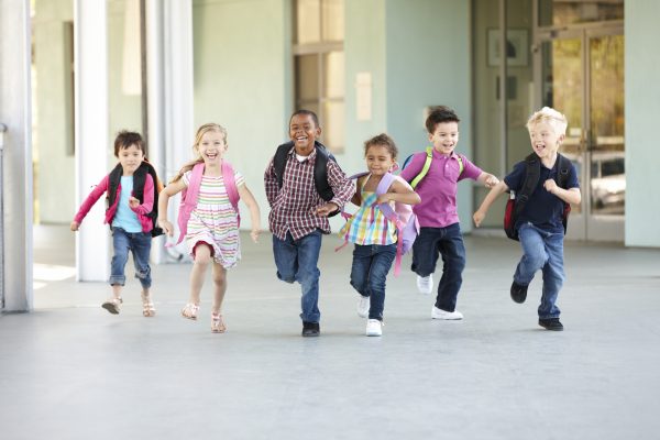 Group Of Elementary Age School children